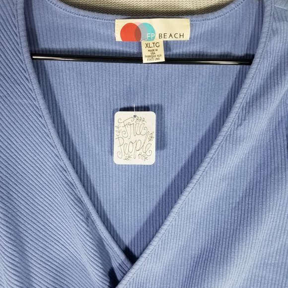 Free People Dresses Free People Sweater Midi Dress Blue LARGE - X-LARGE - NWT - Picture 3 of 7